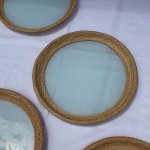 画像2: ガラス　竹　盆　 (2)