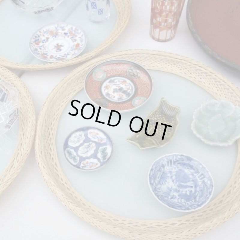 画像6: ガラス 竹 盆  (6)