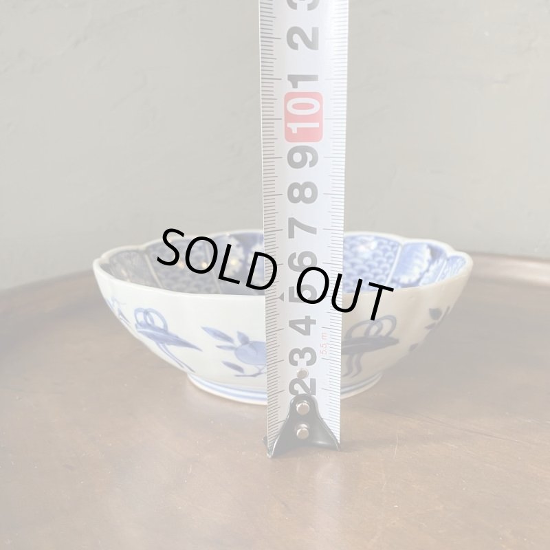 画像8: 伊万里焼 染付 鳳凰 膾皿 鉢 煮物鉢 (8)