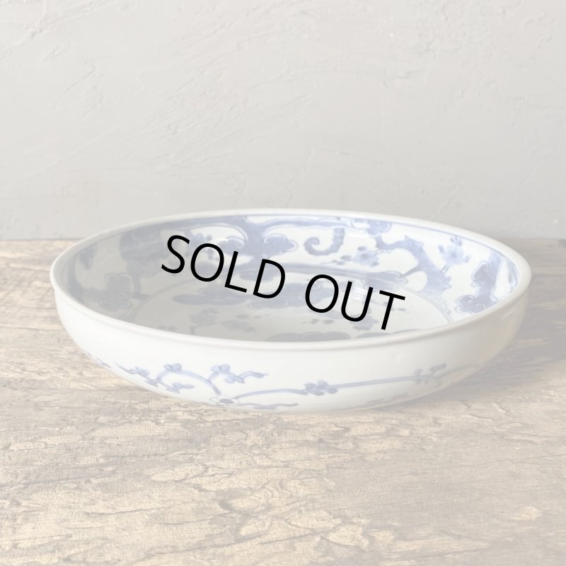 画像5: 伊万里焼　染付　松　梅　大皿 (5)