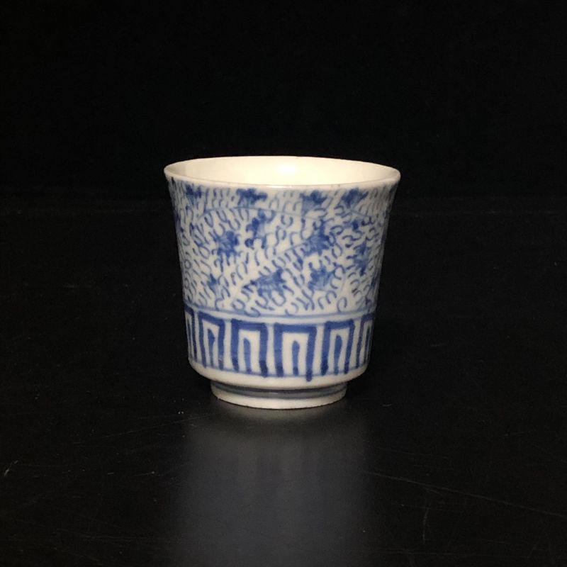 伊万里焼 染付 微塵 煎茶碗 ぐい呑み ショットグラス リキュールグラス 伊万里焼 染付 微塵 煎茶碗 ぐい呑み ショットグラス リキュールグラス