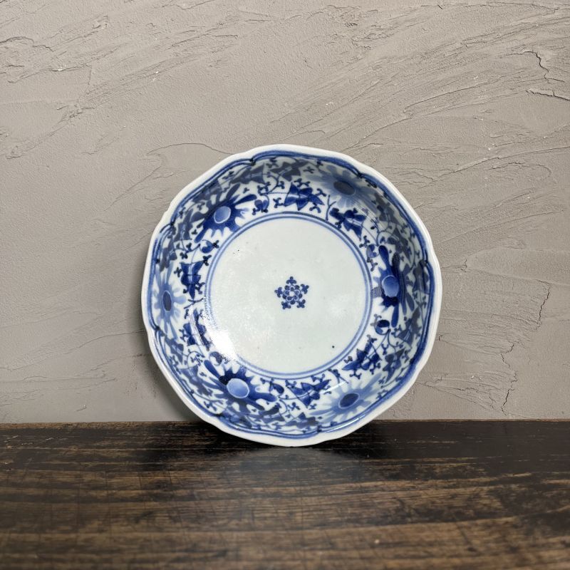 白磁 菊皿 平鉢 古伊万 古美術 古道具 アンティーク 白磁 菊皿 平鉢 古伊万 古美術 古道具 アンティーク 伊万里膾皿
